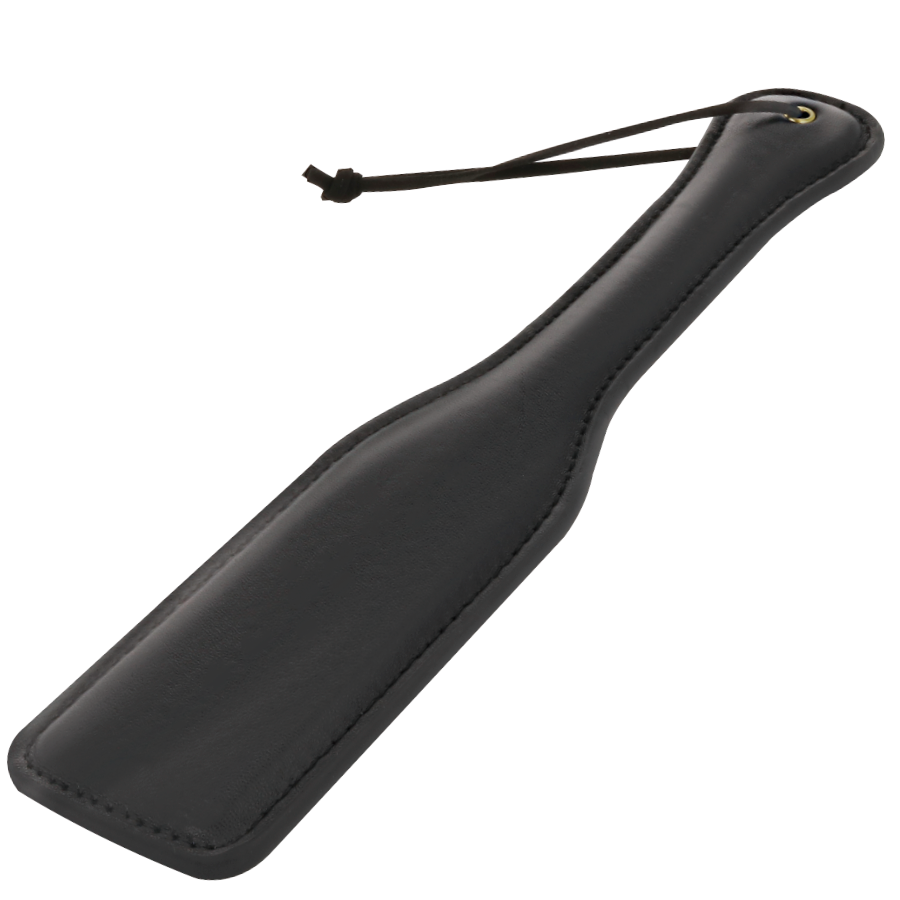 Darkness Sensations Original Fetish, paddle de cuero negro con correa de muñeca.