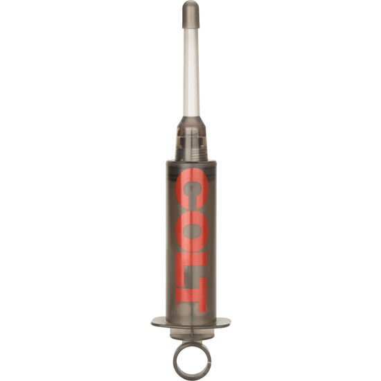 CALEXOTICS Colt Vibro Limpiador Anal en vista frontal, con cuerpo ahumado y punta transparente.