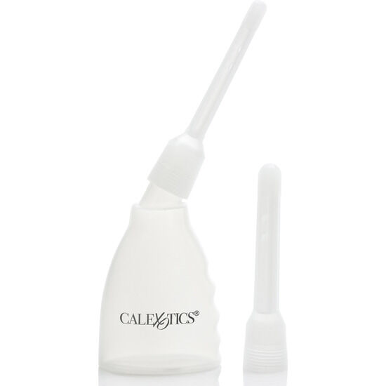 CALEXOTICS Ultimate Douche limpieza íntima blanca con boquilla alargada y recambio visible
