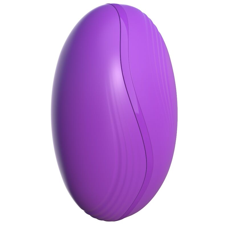 FANTASY FOR HER Silicone Fun Tongue morado, vista frontal de forma ovalada.