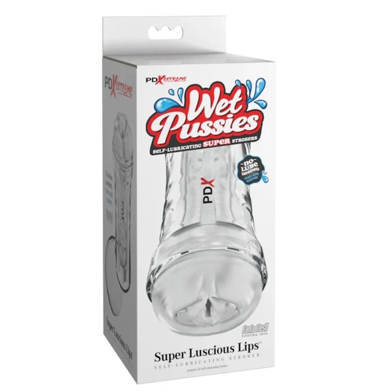 PDX EXTREME Wet Pussies Super Luscious Lips — Masturbador masculino (estilo boca) - Imagen 7