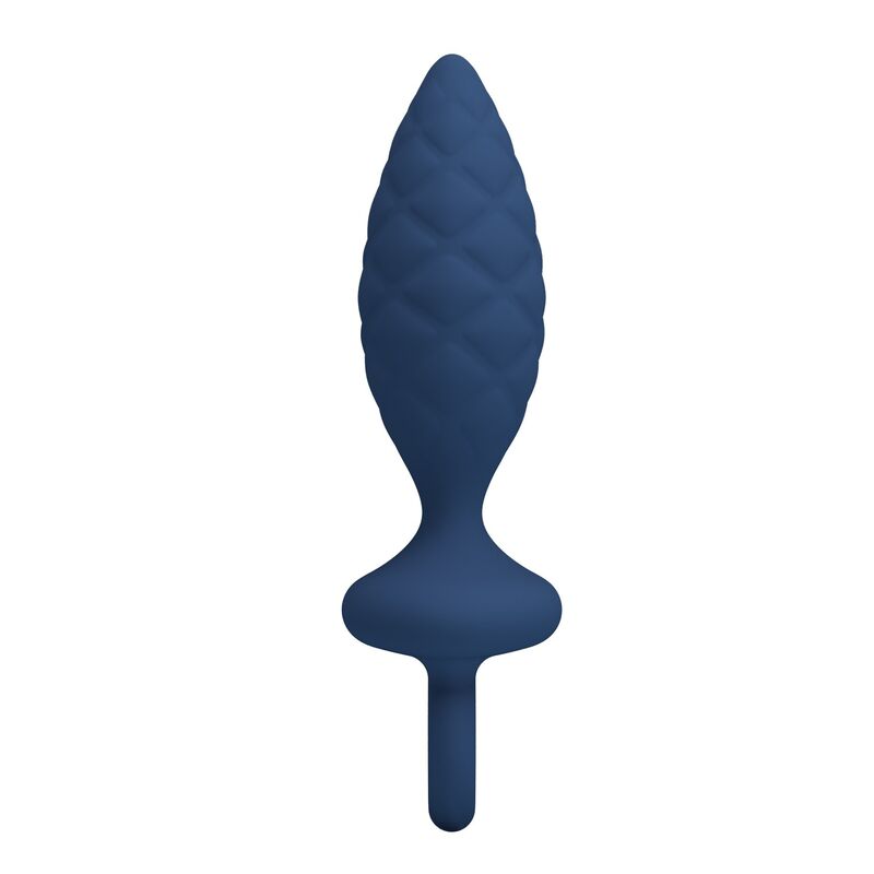 MR PLAY Tapón anal texturizado con anilla, azul (Talla L) - Imagen 5