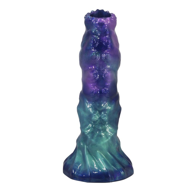 Power Monsters Duskwalker Sentinel — Dildo inflable de fantasía tricolor (≈ 23 cm | Ø 5 cm) - Imagen 4