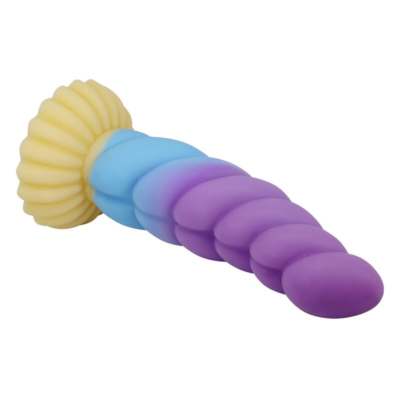 POWER MONSTERS Unicorn Tricolor — consolador sin vibración 22 cm (Ø 5 cm) - Imagen 5