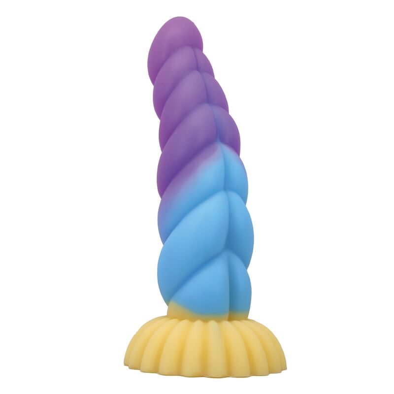 POWER MONSTERS Unicorn Tricolor — consolador sin vibración 22 cm (Ø 5 cm) - Imagen 4