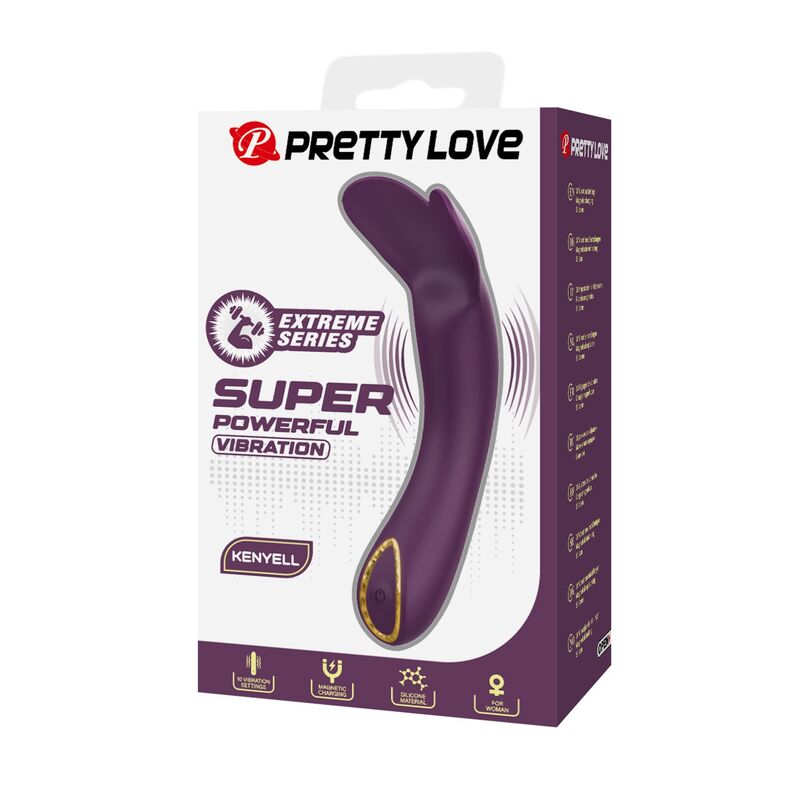 Pretty Love Kenyell — Vibrador recargable, 10 funciones (morado) - Imagen 3