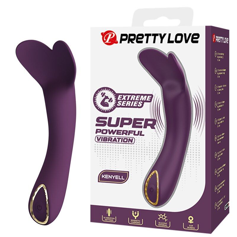 Pretty Love Kenyell — Vibrador recargable, 10 funciones (morado)