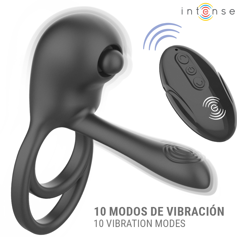 INTENSE - SPIKE ANILLO VIBRADOR PARA PENE CON CONTROL REMOTO - Imagen 2