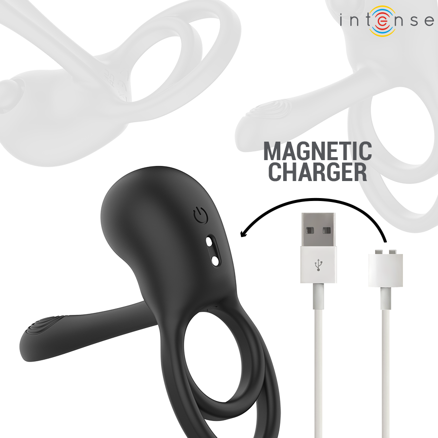 INTENSE - SPIKE ANILLO VIBRADOR PARA PENE CON CONTROL REMOTO - Imagen 5