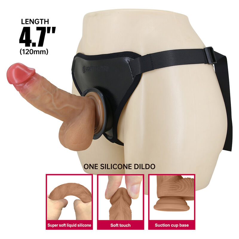 PRETTY LOVE - ARNÉS STRAP-ON UNIVERSAL CON DILDO REALÍSTICO - Imagen 2