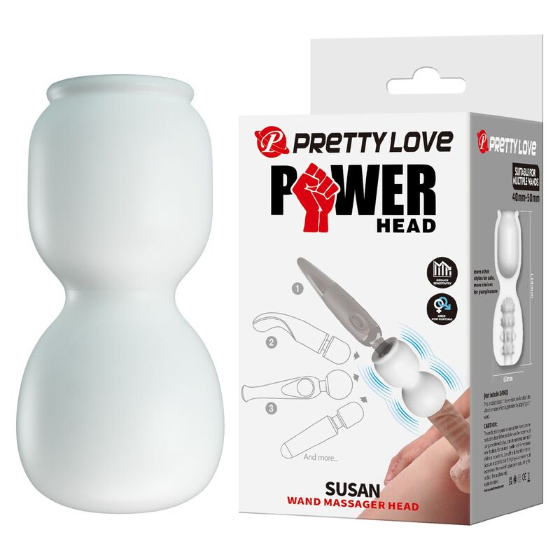 PRETTY LOVE - SUSAN CABEZAL POWER HEAD PARA MASAJEADOR VARITA Ø 6,5 CM - Imagen 8