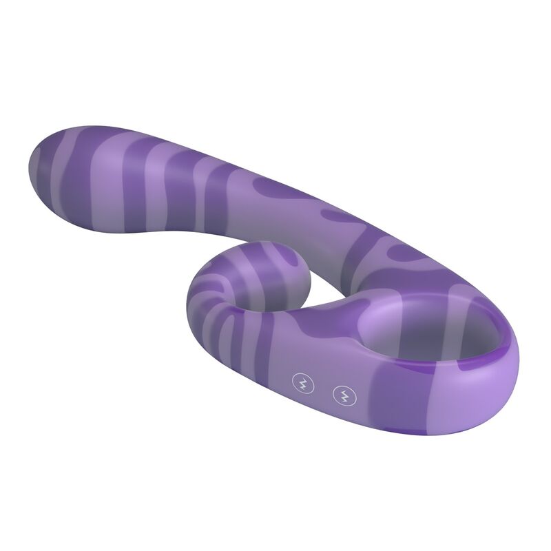 PRETTY LOVE - SUMMER VIBRADOR DOBLE CON ASA 19 CM Ø 3,5 CM MORADO - Imagen 4