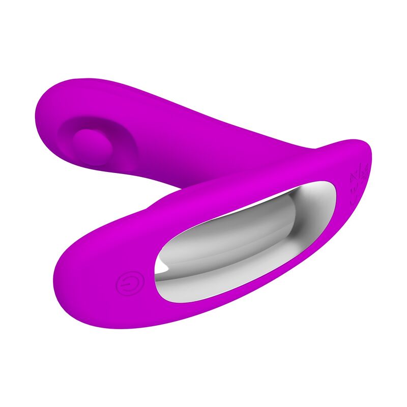 PRETTY LOVE - BAUER MASAJEADOR DE PRÓSTATA 12 MODOS RECARGABLE MORADO - Imagen 6