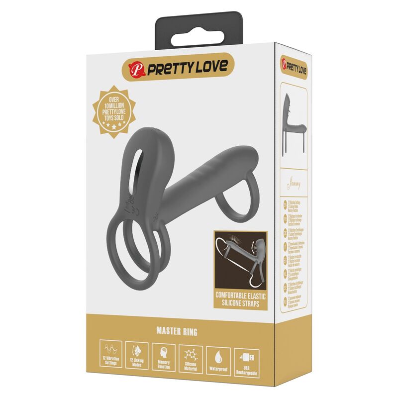 PRETTY LOVE - FUNDA PARA PENE CON DOBLE ESTIMULACIÓN Y EFECTO ORAL - Imagen 2