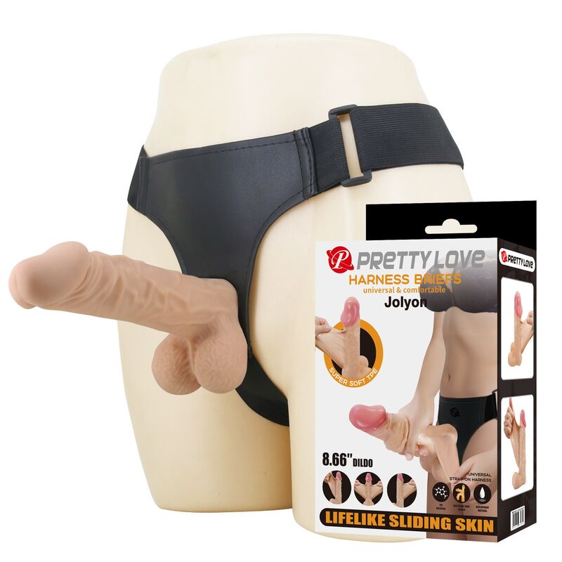 PRETTY LOVE - JOLYON ARNÉS CON DILDO FLEXIBLE 22 CM Ø 4,8 CM COLOR NATURAL - Imagen 7
