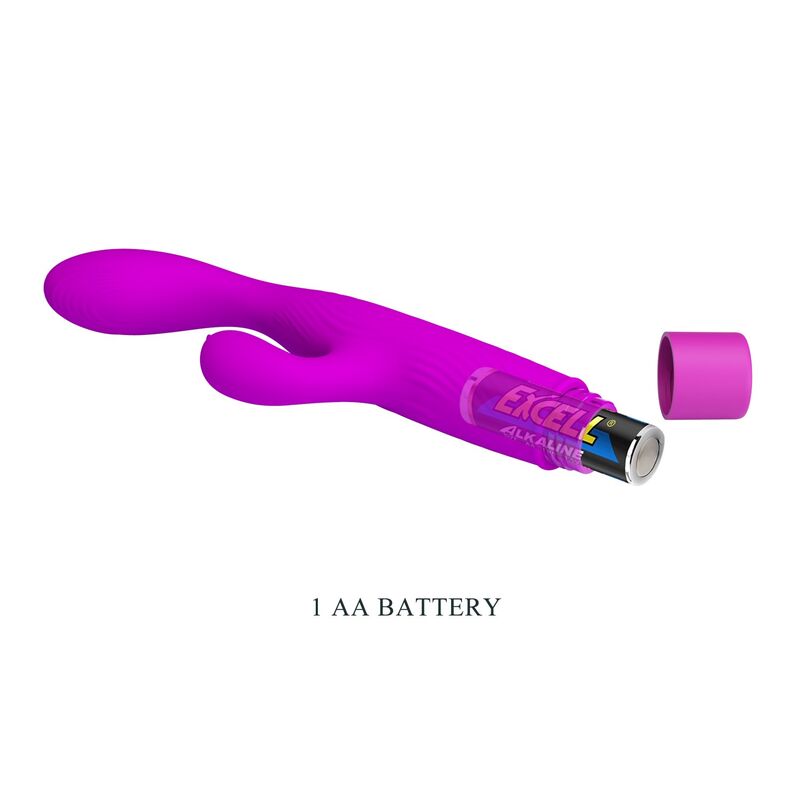 PRETTY LOVE - JENE VIBRADOR DOBLE ESTIMULACIÓN PARA PUNTO G Y CLÍTORIS MORADO - Imagen 4