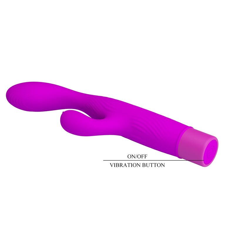 PRETTY LOVE - JENE VIBRADOR DOBLE ESTIMULACIÓN PARA PUNTO G Y CLÍTORIS MORADO - Imagen 5