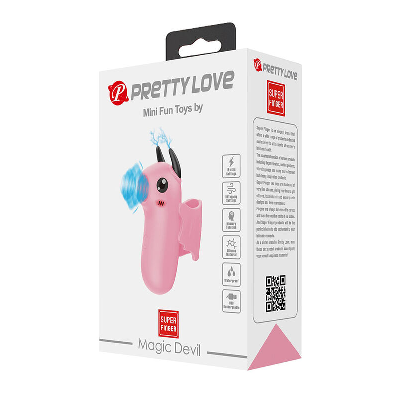 PRETTY LOVE - MAGIC DEVIL ESTIMULADOR DE DEDO RECARGABLE ROSA - Imagen 2
