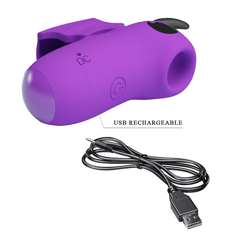 PRETTY LOVE - MAGIC DEVIL ESTIMULADOR DE DEDO RECARGABLE MORADO - Imagen 7
