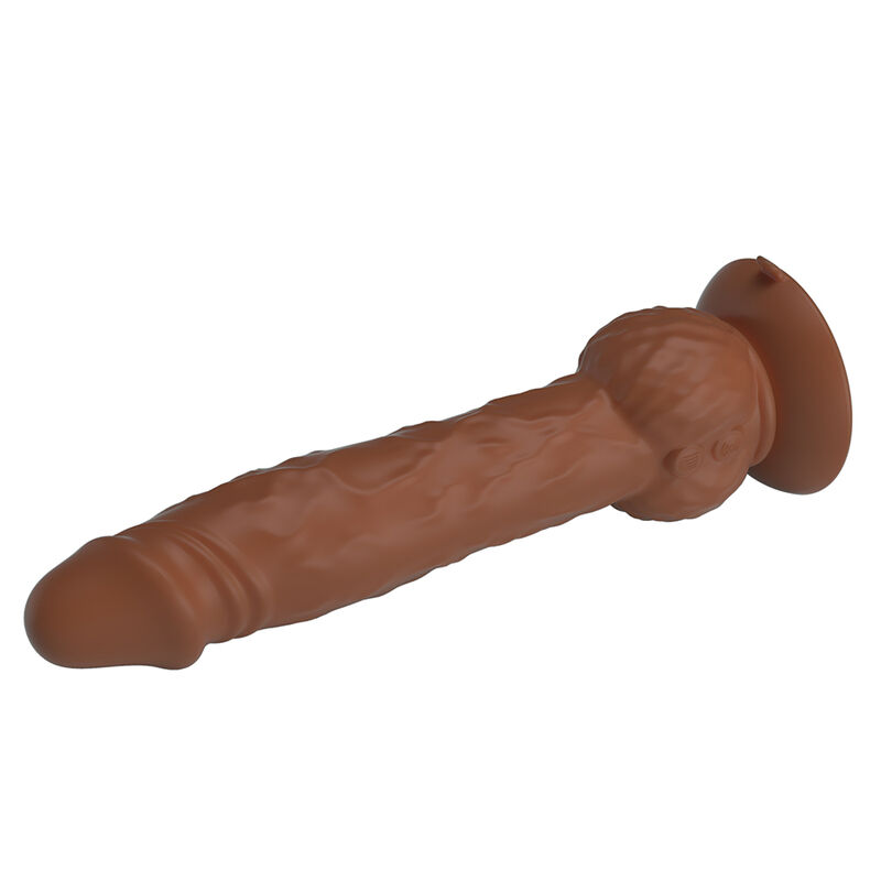 PRETTY LOVE - EREN DILDO VIBRADOR CON EMPUJE 20,5 CM Ø 4,5 CM MARRÓN - Imagen 4