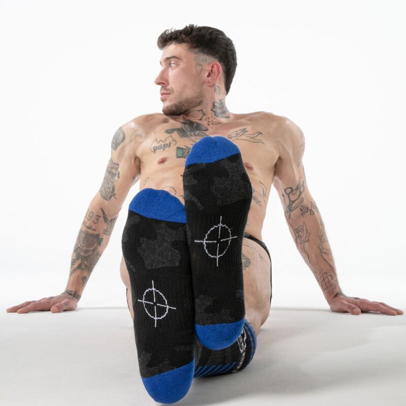 LOCKER GEAR - FULL MILITARY KNEE HIGH SOCKS TALLA ÚNICA AZUL - Imagen 3