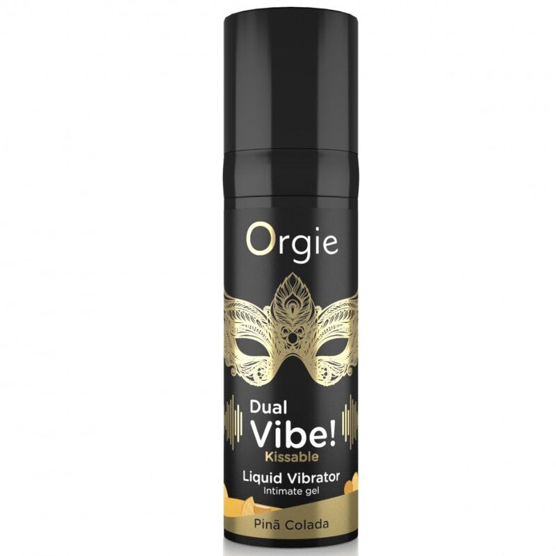 ORGIE - DUAL VIBE! PIÑA COLADA GEL ÍNTIMO BESABLE EFECTO VIBRANTE 15 ML - Imagen 2