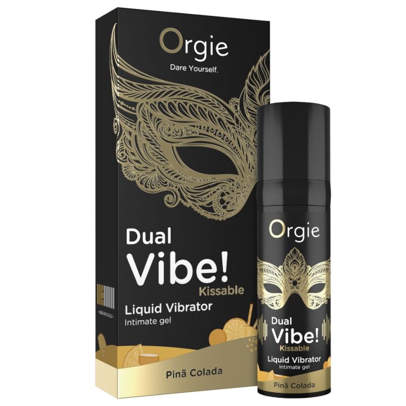 ORGIE - DUAL VIBE! PIÑA COLADA GEL ÍNTIMO BESABLE EFECTO VIBRANTE 15 ML - Imagen 4