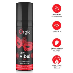 ORGIE - SEXY VIBE! HOT GEL ÍNTIMO EFECTO VIBRANTE Y CALOR 15 ML