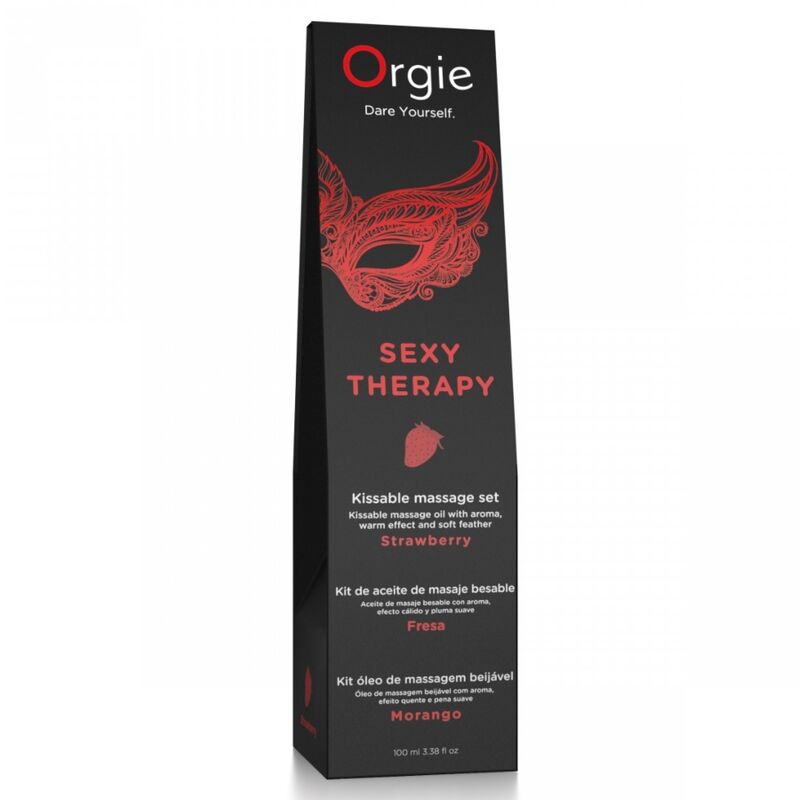 ORGIE - LIPS ACEITE DE MASAJE BESABLE FRESA 100 ML - Imagen 3