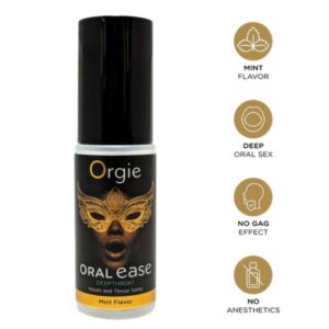 ORGIE - ORAL EASE SPRAY BUCAL Y GARGANTA SABOR MENTA 50 ML