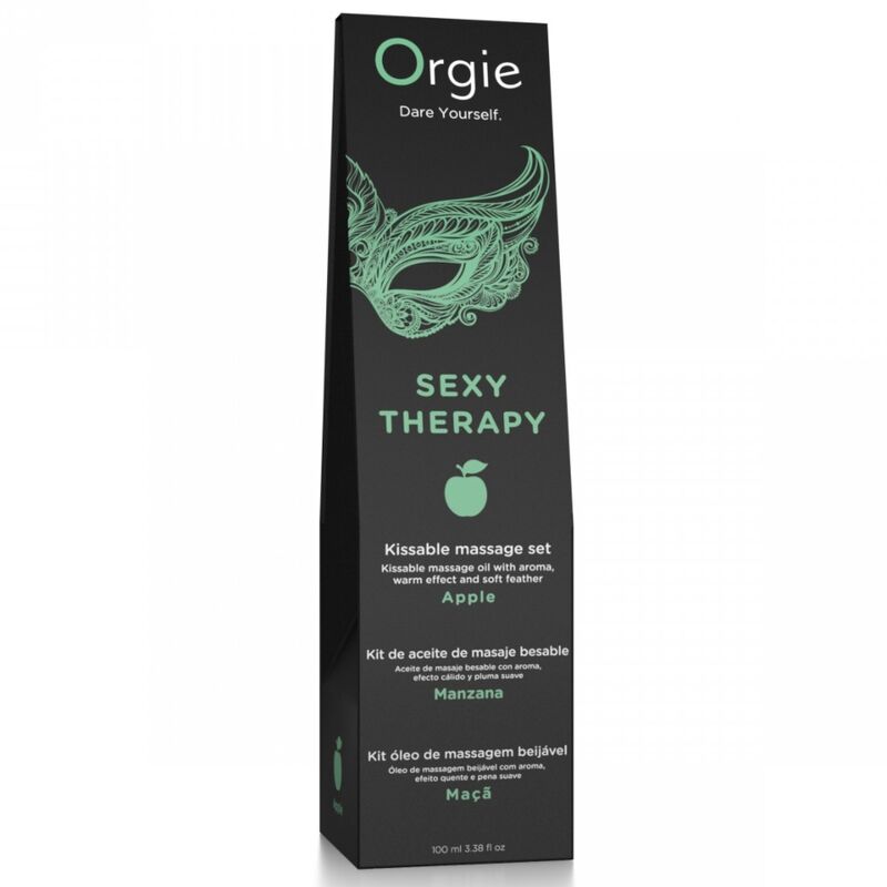 ORGIE - SET DE MASAJE BESABLE MANZANA 100 ML - Imagen 2