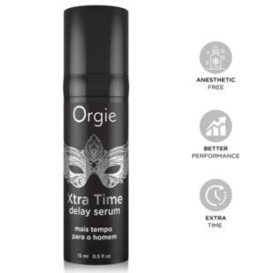 ORGIE - XTRA TIME SÉRUM DE SILICONA RETARDANTE SIN ANESTÉSICOS 15 ML
