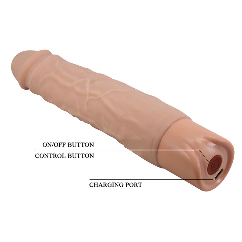 PRETTY LOVE - KESSLER DILDO VIBRADOR REALISTA 10 MODOS DE VIBRACIÓN Y 10 DE EMPUJE 22 CM NATURAL - Imagen 6